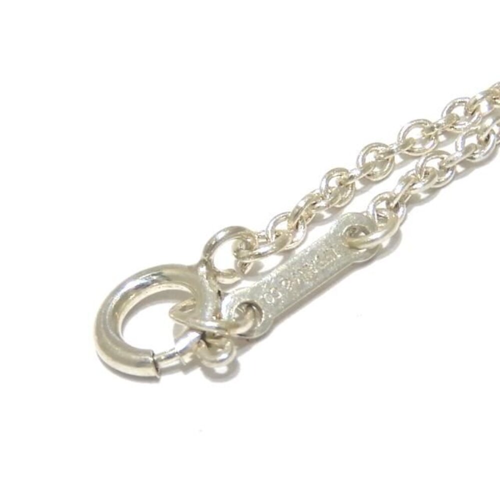 TIFFANY Co Open Heart Necklace Sterling Silver Heart Top Pendant - Picture 3 of 5